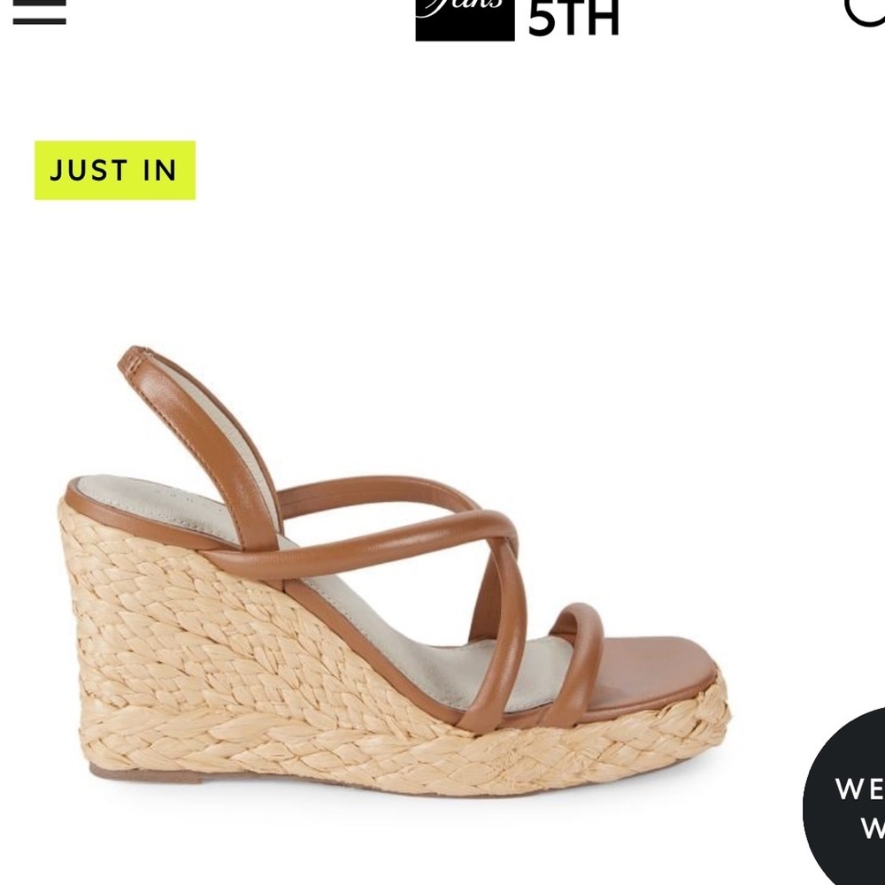 Sanctuary Tan Braided Espadrille Wedge Sandals
